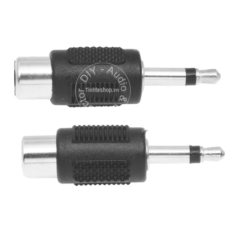 Giắc chuyển 3.5mm ra AV 2 chiếc - 3.5mm mono to RCA female jack plug