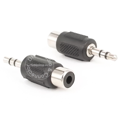 Đầu đổi 3.5mm stereo ra AV 1 chiếc - 3.5mm stereo to RCA female adapter