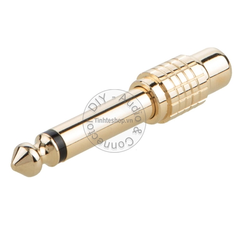 Jack 6.5 sang hoa sen 2 chiếc - 6.35mm male mono to RCA female adapter
