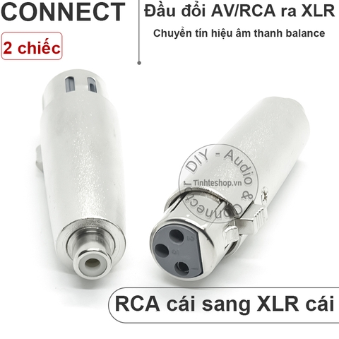 Jack canon ra hoa sen 2 chiếc - Canon male to RCA male adapter