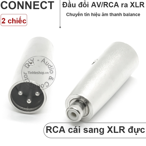 Jack canon ra hoa sen 2 chiếc - Canon male to RCA male adapter