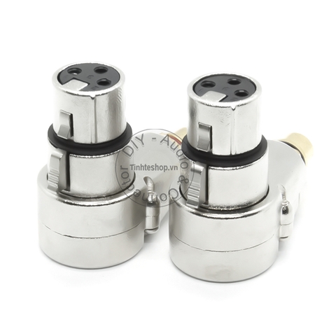 Cặp jack AV sang canon cái vuông góc DIY - RCA to XLR female jack plug