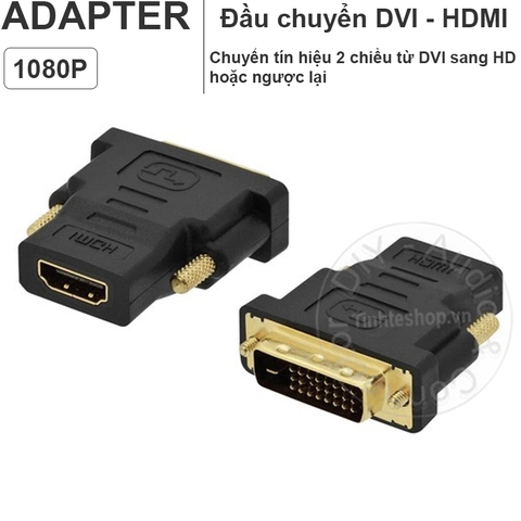HDMI sang DVI 1080P - DVI-D 24+1 to HDMI female adapter