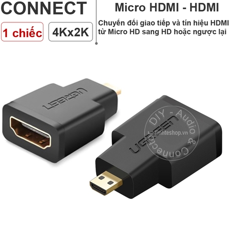 Đầu chuyển mini HDMI sang HDMI Ugreen 20101 - Mini HDMI to HDMI female adapter