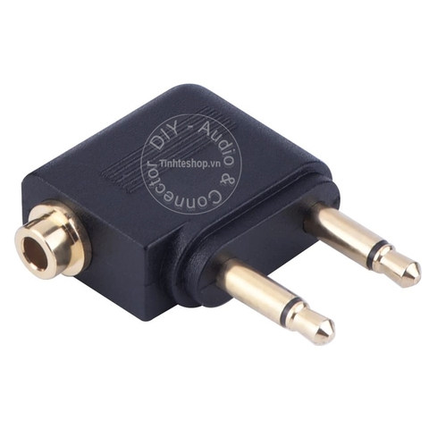 Jack cắm tai nghe 3.5mm trên máy bay gold 24K - In-flight headphone jack