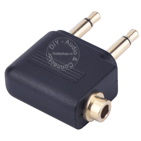 Jack cắm tai nghe 3.5mm trên máy bay gold 24K - In-flight headphone jack