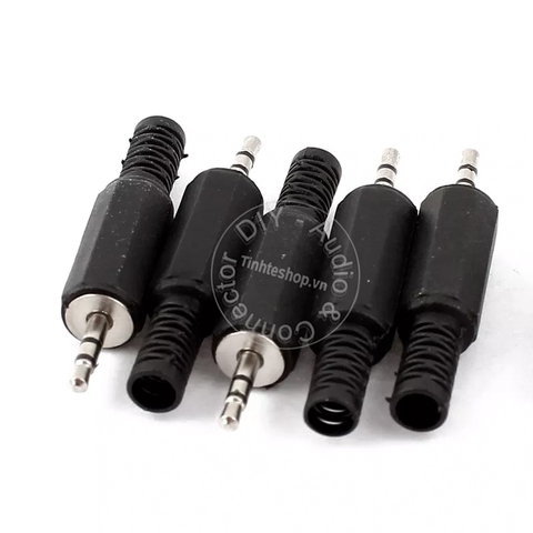 Đầu hàn jack 2.5mm stereo TRS vỏ nhựa OD5mm 1 chiếc - 2.5mm stereo TRS solder connector