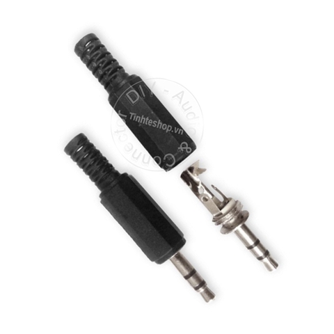 Đầu hàn jack 2.5mm stereo TRS vỏ nhựa OD5mm 1 chiếc - 2.5mm stereo TRS solder connector