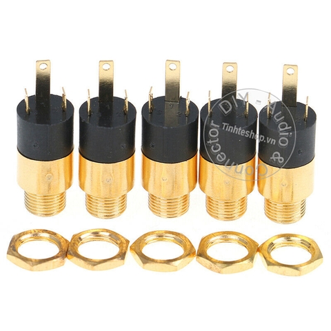 Đầu hàn cổng 3.5 cái lắp bảng điều khiển âm tường 1 chiếc - 3.5mm female stereo connector