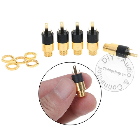 Đầu hàn cổng 3.5 cái lắp bảng điều khiển âm tường 1 chiếc - 3.5mm female stereo connector