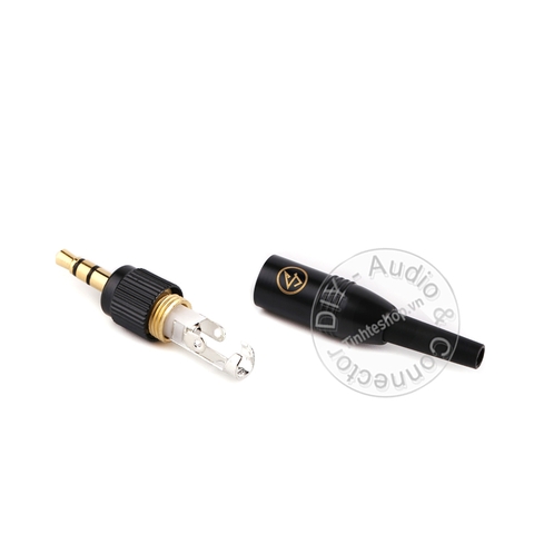 Jack 3.5mm vặn ren cho Bộ đàm Máy ghi âm Bộ thu microphone - 3.5mm stereo jack solder with screw thread to Voice Recorder Walkie talkie Wireless receiver microphone