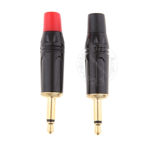 Đầu hàn jack 3.5 mono 2 nấc 1 chiếc OD5mm - 3.5mm mono solder jack plug