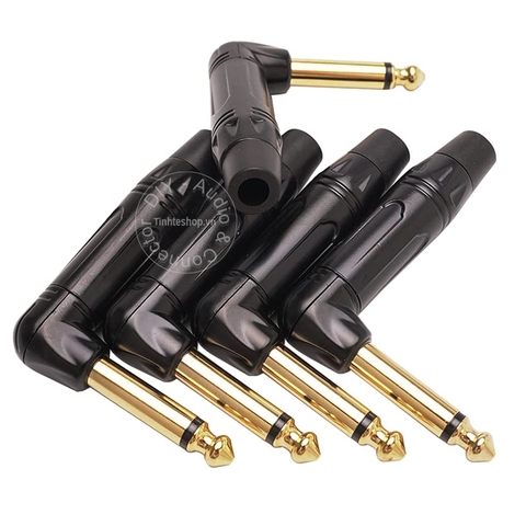 Đầu hàn jack 6.5mm mono cong vuông góc 1 chiếc - 6.35mm mono solder angle