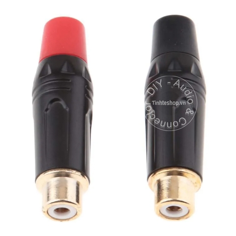 Đầu hàn cổng AV cái - RCA AV female solder connectors OD6mm 1 chiếc