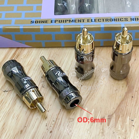 Rắc hàn chân bông sen AV Goldsnake - DIY RCA cable repair plug