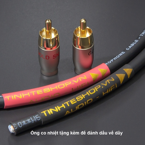 Đầu hàn hoa sen Gold Snake 2 chiếc OD5mm - RCA jack plug