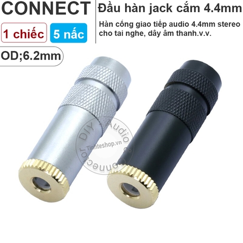 Đầu cái balanced 4.4mm 1 chiếc - DIY TRRRS 4.4mm balanced audio jack