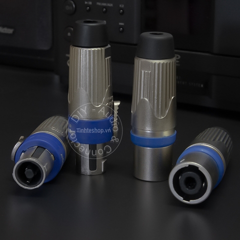 Jack cắm loa Speakon cổng cái 4 pin nhân đồng mạ bạc 1 chiếc - Speakon female solder connector 4pin