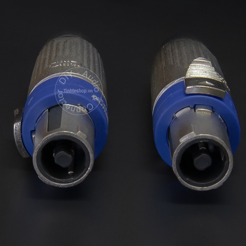 Jack loa Speakon 4 pin chân đồng mạ bạc 1 chiếc dạng hàn - Speakon 4-pin female speaker jack with tin solder silver-plated copper core