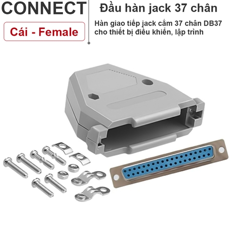 Đầu hàn kèm vỏ ốp DB37 cái - DB37 female connector OD10mm