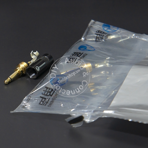 Đầu hàn jack 3.5 mono YongShen YS226LBG - 3.5mm mono jack plug