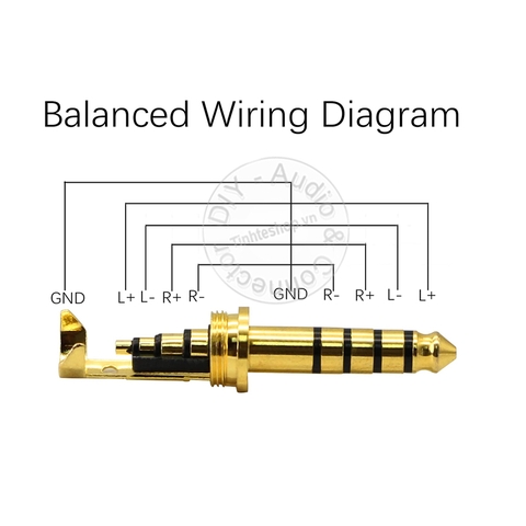 Đầu hàn jack 4.4mm gold 24K OD;6.3mm - 4.4mm solder jack plug