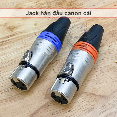 Jack canon cái hàn cho Microphone Mixer - XLR female balanced audio repair solder plug