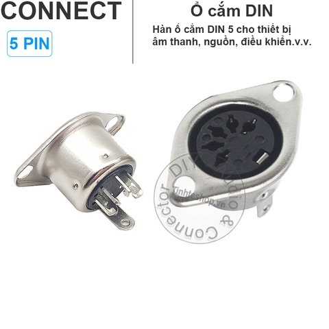 Ổ cắm DIN 3 đến 13 Lắp thùng máy Trên giá đỡ - DIN 3pin to 13pin female socket