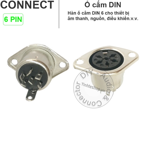 Ổ cắm DIN 3 đến 13 Lắp thùng máy Trên giá đỡ - DIN 3pin to 13pin female socket