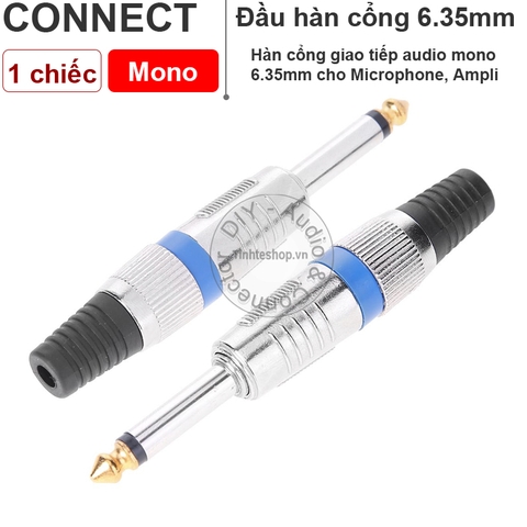 Đầu hàn jack 6.35mm mono 1 chiếc - 6.35mm mono jack plug