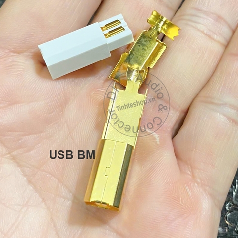 Giắc USB AM BM mạ vàng 24K 1.5U DIY cáp USB DAC