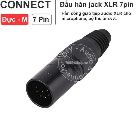 Jack canon 7pin đực cái - 7 pin XLR soldering tip