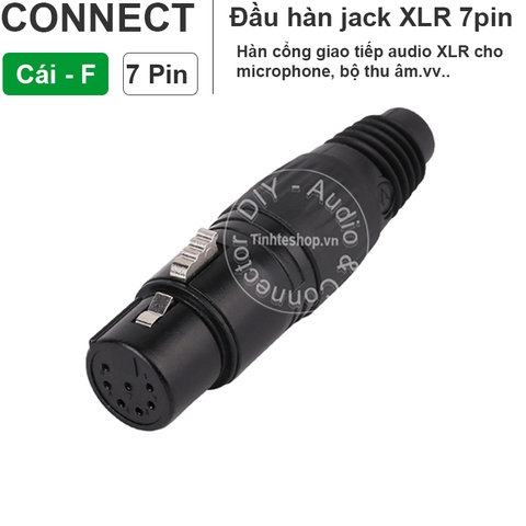Jack canon 7pin đực cái - 7 pin XLR soldering tip