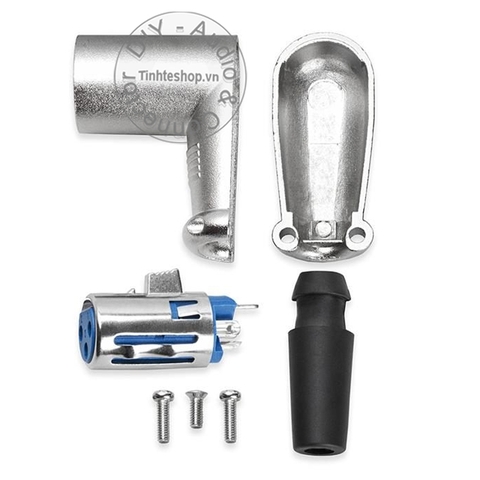 Jack XLR cái vuông góc OD6mm - XLR female connector jack plug