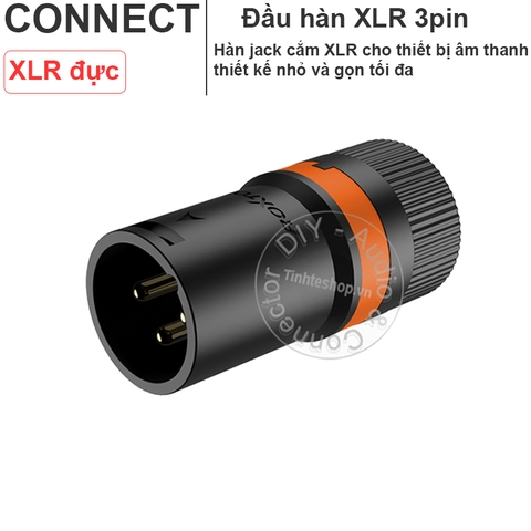 Jack canon nhỏ gọn cho Micro camera - The most compact male and female XLR balanced audio plugs possible