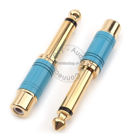 Jack chuyển đổi 6.5 ra AV 2 chiếc - 6.35mm to RCA female adapter