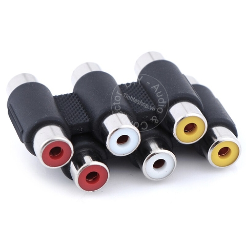 Đầu nối dây hoa sen 3 cổng - RCA female connector