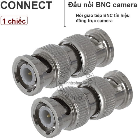 Đầu nối BNC cáp đồng trục 2 cổng đực - BNC male to male connector