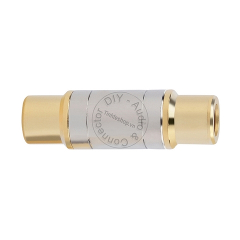 Đầu nối dây AV nhân đồng mạ vàng 24K 1 chiếc - RCA female to female jack plug