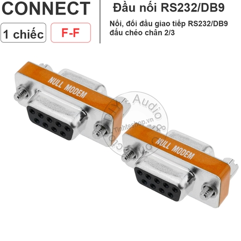 Đầu nối RS232 DB9 đấu chéo - Null modem RS232 male - male full handshaking