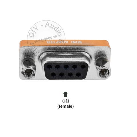 Đầu nối DB9 cái sang cái đấu chéo 1 chiếc - Female null modem full handshaking