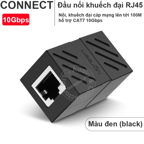 Đầu nối 2 dây mạng lại với nhau hỗ trợ tới 10Gbps và khuếch đại cáp lên tới 100 mét Ugreen NW114