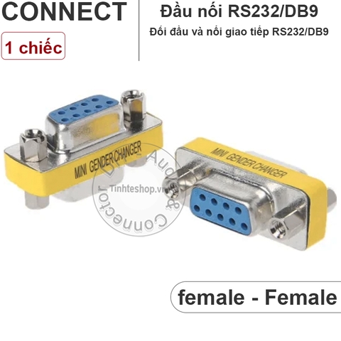 Đầu nối RS232 DB9 2 đầu cái - RS232 mini gender changer female to female 1 chiếc