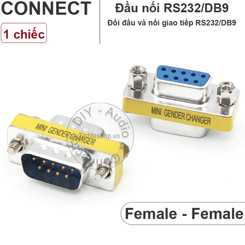 Đầu nối COM 9 RS232 đực sang cái 1 chiếc