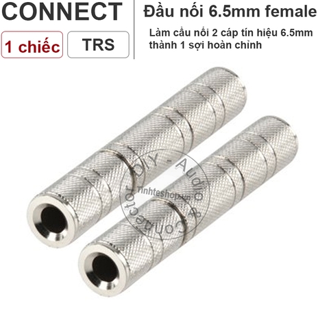 Đầu nối 6.5mm 2 đầu cái - 6.5mm female to 6.5mm female stereo/mono
