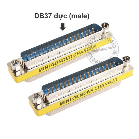 Đầu nối DB37 đực sang đực - RS232 37 pin male to male connector