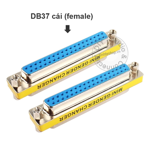 Đầu nối DB37 đực sang đực - RS232 37 pin male to male connector
