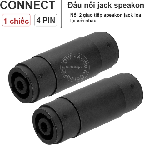 Đầu nối jack loa speakon 4pin 1 chiếc - 4 pin female to 4 pin female speakon coupler adapter