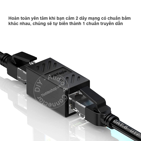 Đầu nối dây mạng LAN Cat5 6 gigabit khuếch đại lên tới 100 mét - Cat5/6 network cable connector