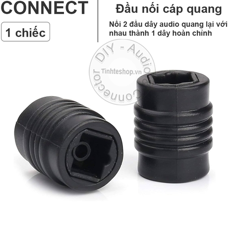 Đầu nối cáp âm thanh quang ống đồng - Đầu nối optical 2 cổng cái